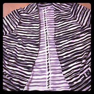 Zebra Print Cardigan